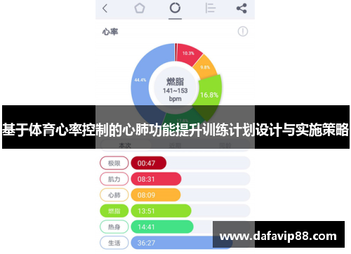 基于体育心率控制的心肺功能提升训练计划设计与实施策略
